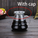 GobekUsa Cloud Shaped Glass Coffee Kettle Heat Resistant Teapot 360/600/800ml