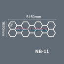 GobekUsa Hexagon LED Ceiling Light for Barbershop and Garage Hair Salon