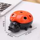 GobekUsa Ladybug Ceramic Ashtray - Windproof Desk Decoration & Smoking Accessory