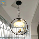 GobekUsa Birdcage LED Chandelier: Modern Resin Pendant Lights for Bedroom, Living Room, and Restaurant