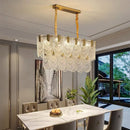 GobekUsa Elegant Crystal Chandelier for Living Room, Restaurant, and Bedroom Lighting