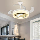 GobekUsa 42" Bladeless Ceiling Fan Chandelier with Remote & Retractable Blades