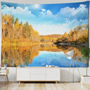 GobekUsa Coastal Cave Tapestry Wall Hanging - Boho Seaside Landscape Room Decor