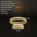 2024 GobekUsa Modern Crystal LED Chandelier for Living & Dining Room Decor