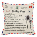 GobekUsa Love Mom Cushion Cover 45x45cm - Family Anniversary Gift - Nordic Design