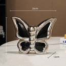 GobekUsa Butterfly Ceramic Vase: Home Decor Flower Arrangement Figurine Butterfly Flowerpot