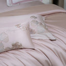 GobekUsa Cotton Flowers Embroidery Bedding Set with Soft Silky Finish