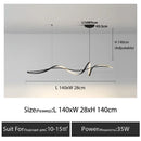 GobekUsa Aluminum LED Chandelier: Modern Dining Island Light for Stylish Indoor Decoration