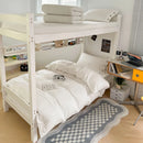 GobekUsa Buttoned Washed Cotton Bedding Set: Soft & Breathable Quilt Cover for Home or Dorm
