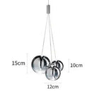GobekUsa Glass Ball LED Pendant Chandelier for Modern Spaces
