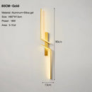 GobekUsa Black Gold LED Wall Lights: Modern Wall Sconce for TV Background, Bedroom, Stairs