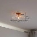 GobekUsa Glass Wood LED Ceiling Lamp for Home Lighting and Decoration