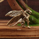 GobekUsa Brass Flying Dragon Sculpture Home Decor Ornament