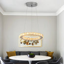 GobekUsa Crystal LED Pendant Chandelier for Home Décor - Modern Art Fixture