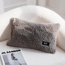 GobekUsa Geometric Texture Plush Cushion Cover - Modern Nordic Style Pillow Cases