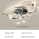 Modern Iron Acrylic Dimmable LED Pendant Light