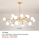 GobekUsa Black Chandelier: Luxury Glass Pendant Lights for Living Room, Bedroom, and Restaurant