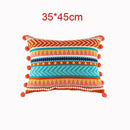 GobekUsa Embroidered Flower Boho Long Cushion Covers for Bedroom and Sofa