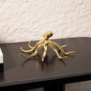 GobekUsa Golden Octopus Metal Sculpture - Home Decor Figurine