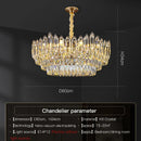 GobekUsa Crystal Chandelier: European Designer Style for Living Room, Bedroom & Dining Room