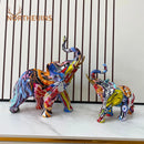GobekUsa Elephant Resin Art Statue Collection for Home Office Decor