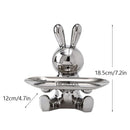 GobekUsa Astronaut Rabbit Resin Tray: Home Office Desktop Decor & Storage
