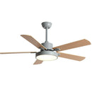 GobekUsa 56" Wooden LED Ceiling Fan with Pure Copper Motor & 5-Blade Light