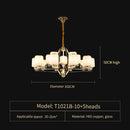 GobekUsa Chinese Natural Jade All Copper Chandelier for Luxury Living Room Villa
