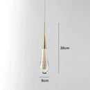 Post-Modern Crystal Teardrop Glass Pendant Light