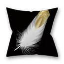 45x45cm Golden Leaves Pillow Cases by GobekUsa - Nordic Ins Black Sofa Decor