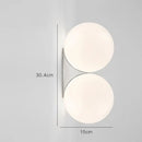 GobekUsa Glass Ball Art Wall Lamp for Aisle Bedroom, Simple Decoration, LED Bedside Light