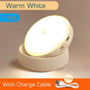 GobekUsa 360° Rotate Night Light USB Rechargeable Magnet Wall Lamp for Staircase Bedroom