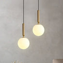 GobekUsa Gold Glass Ball Pendant Lamp for Luxurious Dining Room & Bedroom Decor