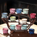 GobekUsa Japanese Kiln Transformation Ceramic Tea Cup Espresso Coffee Mug Pottery Kung Fu Teacup