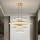 GobekUsa Acrylic Living Room Chandelier Pendant Light Fixture_LED Hanging Lamp