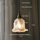 GobekUsa Amber Glass LED Pendant Light - Nordic Modern Balcony Foyer Coffee Wall Lamp