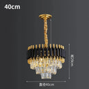 GobekUsa Crystal LED Pendant Chandelier for Modern Living Spaces