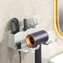 GobekUsa Haircare Holder: Wall Mount Hairdryer Organizer & Straightener Stand