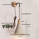 GobekUsa LED Wall Light Fixture with Pull Chain Switch - Modern Nordic Design