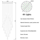 GobekUsa Crystal LED Chandelier: Elegant Lighting for Home, Restaurant, and Bar