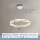 GobekUsa Crystal Chandelier Ring - Elegant Light Luxury for Living Room, Dining Room & Bedroom