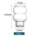 GobekUsa Glass Cocktail Cups Set, Pink Juice & Water Cup, Nordic Style Design
