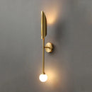 GobekUsa Golden Metal Glass Wall Lamp | Up Down Sconce Spotlight for Bedroom and Living Room