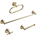 GobekUsa Bronze Bathroom Accessories Set: Towel Rack, Toilet Brush Holder, Soap Dish, Towel Shelf