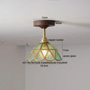 GobekUsa LED Glass Wood Ceiling Lamp for Modern Indoor Lighting and Decoration