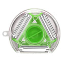 GobekUsa 3-in-1 Magic Peeler Trio Set: Slicer, Shredder, Julienne Cutter - Kitchen Tool