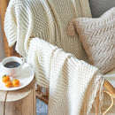 GobekUsa Cozy Knitted Sofa Blanket - Winter Home Office Nap Comfort