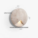 GobekUsa Double LED Wall Lamp Sconce Yellow Cave Stone Iron Canopy Mirror Light