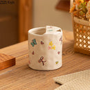 GobekUsa Cartoon Pattern Porcelain Cup - Creative Coffee Mug for Dining Table