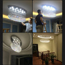 GobekUsa Crystal Flush Mount Chandelier: Modern Contemporary Lighting Fixtures